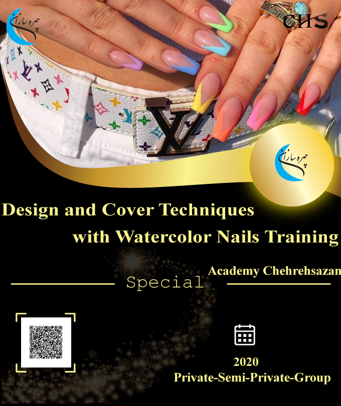 2020 Design and Cover techniques with Watercolor Nails training course